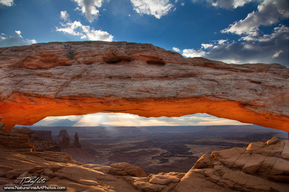 Photo of Mesa Arch Glowing