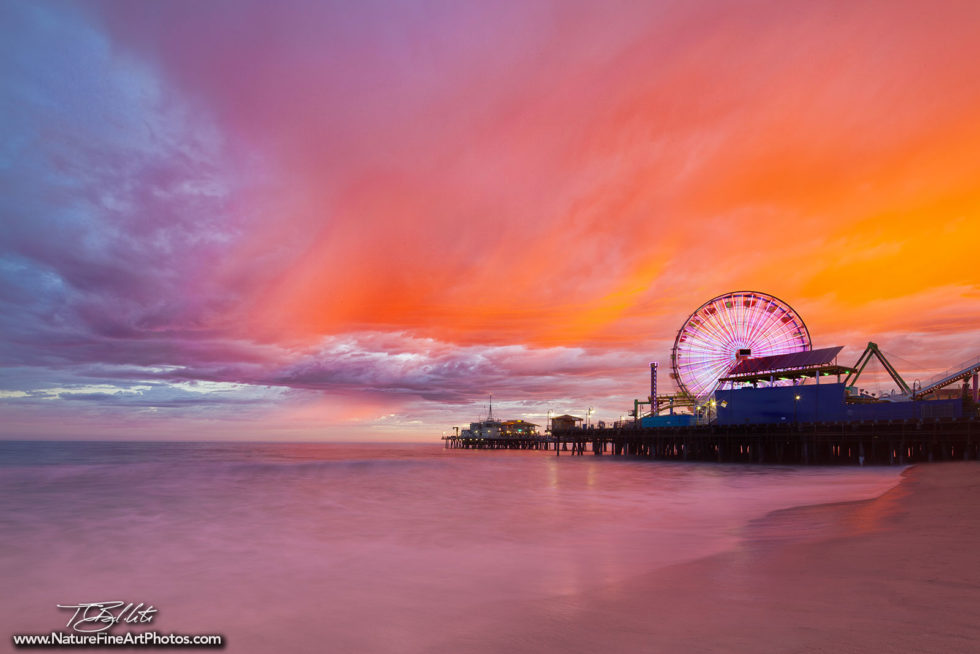 Sunset Photo of the Santa Monica Pier